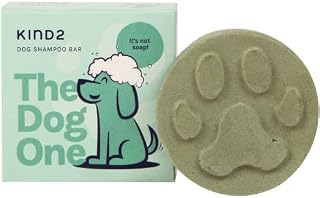 Neem & Lavender Natural Dog Shampoo Bar for Fleas, Ticks, Lice & Mites | pH Balanced Specifically for Dry Itchy Sensitive Dog / Puppy Skin | Antibacterial, Hypoallergenic, Vegan & Cruelty Free UK Made