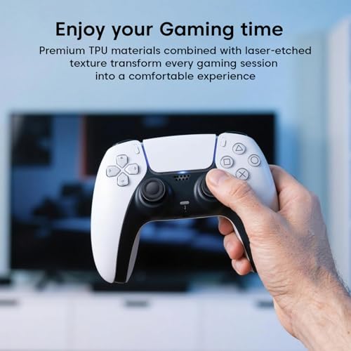 Image of Sounce Thumb Grip Caps for PS5 & PS4 Controllers (6 Pack), Anti-Slip Silicone Joystick Cover Caps for Analog Sticks, Enhanced Grip & Control (Black)