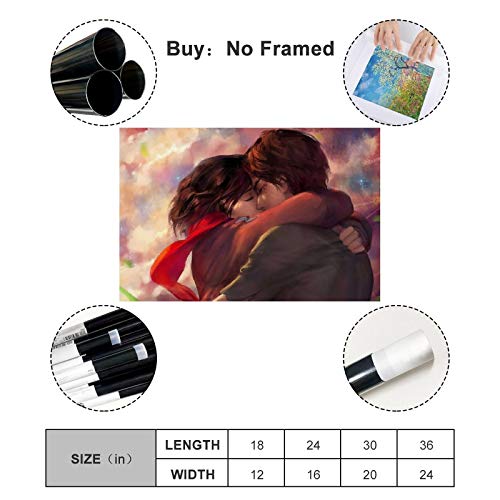 WLWQ Eren Jaeger Mikasa Ackerman - Poster