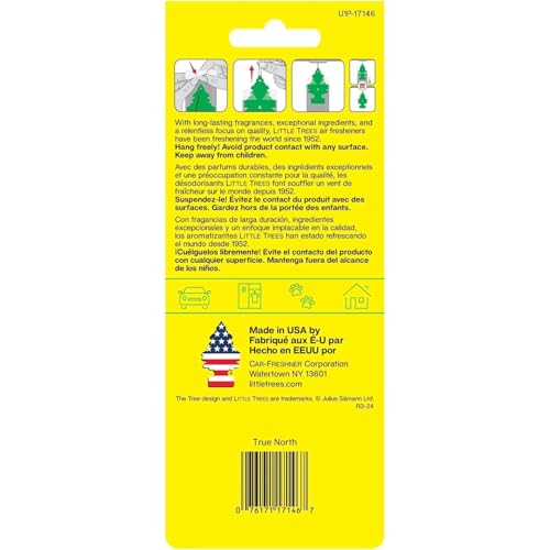 Image of Little Trees Air Fresheners, True North (Pack of 12)