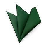 ポケットチーフ 日本製 ふじやま織 シルク 無地 グランクレエ (グリーン)