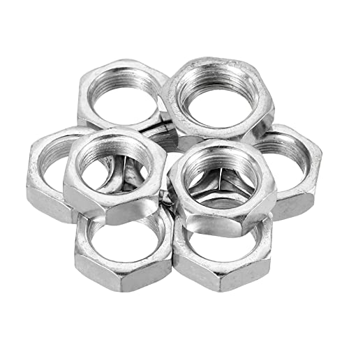 PATIKIL M16 x 1.0 Steel Hex Nuts, 10 Pack Metric Thread Zinc Plated Finished Hardware Nuts Screw Bolt Fasteners 8mm Height