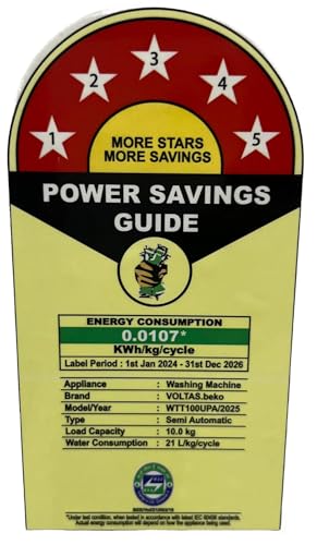 Image of Voltas Beko, A Tata Product 10 Kg 5 Star Semi-Automatic Top Load Washing Machine (WTT100UPA /GRSSWH5PTDA, Grey, Special pulsator and Double waterfall Technology)