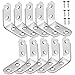 CIYODO L-Brackets 1 Set Corner Code Metal Corner Brackets for L Bracket Brackets and Screws Angle Brackets Corner Brackets Small Metal Shelf Iron Brackets Thicken Shelves Stainless Steel
