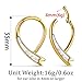 Casvort 2PCS Hypoallergenic Gold Elegant Conch Knot Ear Weights for Stretched Ears 316 Stainless Steel Ear Hangers 4mm 6g Gauges for Ears Fashion Piercing Body Jewelry