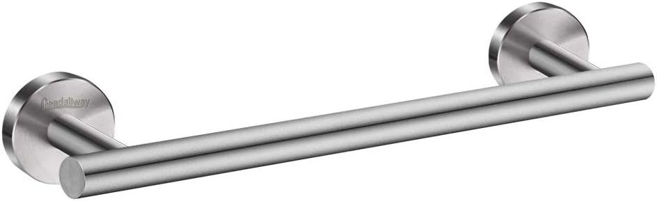 16 Inch Towel Bar Bathroom Towel Holder Logo Free Design SUS304 Stainless Steel for Bathroom Wall Mount Brushed Steel