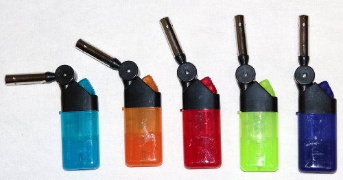 5stk. Stabfeuerzeug "TURBO" mit roter Sturmflamme 12,5cm lang, verschiedene Farben 5stk. Stabfeuerzeug "TURBO" mit roter Sturmflamme 12,5cm lang, verschiedene Farben