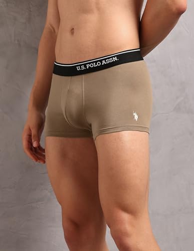 Image of U.S. Polo ASSN. Men's OET18 Cotton Stretch Breathable Underwear Trunks - Pack of 2