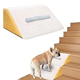 Dog Ramp for Stairs,2pack Dog Stairs Pet Steps with Non-Slip Mat and Anti-Slip Stickers Grippy Carpet Surface for Dog Paws for Any Staircase Pet Ramp for Small Dogs Cats Senior Pets Injured Dogs