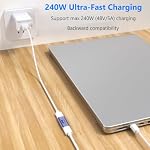 USB C Female to USB C Female Adapter (2 Pack), Support 240W Fast Charging, 40Gbps Data Transmission&8k high-Definition Audio and Video