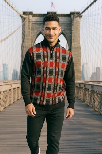 STACY ADAMS Men’s Sweater Retro Traditional Impression Design2