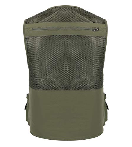 Image of Mens Outdoor Fishing Vest Safari Travel Photography Vests Jacket Multi Pocket