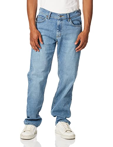 Image of Lee Men's Cotton Blend and Polyester Regular Fit Straight Leg Jeans