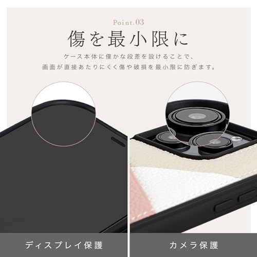 HANATORA for iPhone 16 ケース 本革 耐衝撃 スマホケース スマホ カードポケット パステルカラー シュリンクカーフレザー ギフト マグネットなし ブルーグレー PSP-16-BlueGray