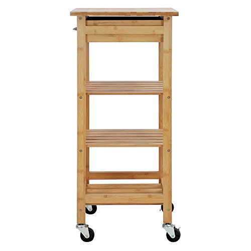Oceanstar Design Group Bamboo Kitchen Trolley #TOP2