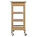 Oceanstar Design Group Bamboo Kitchen Trolley, Natural
