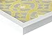 Madison Park Wall Art Living Room Decor-Framed Gel Coated Canvas, Home Accent Modern Bohemian Inspired Dining,Bathroom Decoration Ready to Hang Painting for Bedroom, Tuscan Tiles Yellow 3 Piece