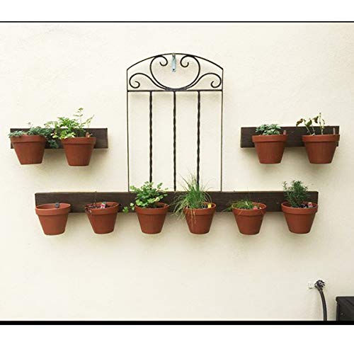 12 Pack Flower Pot Clips,Durable Plant Pot Latch Hangers, Holds 5" To 8" Standard Terra Cotta Clay Flower Pot (Silver) #TOP5