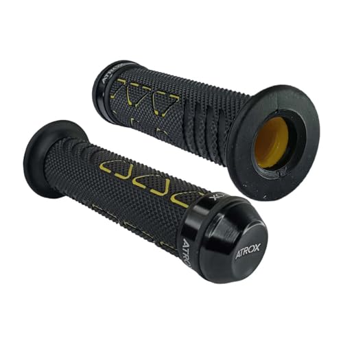 Manopla Luva de Punho Esportiva Biz Xre Bros Falcon Alumínio C/Peso Universal Preto/Amarelo