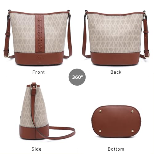 Small Bucket Bags for Women Trendy Crossbody Bags Vegan Leather Designer Shoulder Purses Ladies Handbags3