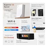 MERCUSYS MB520-5G AX3000 5G Router with Sim Slot, Dual-Band Sim Card, EasyMesh,TP-Link WiFi,Plug and Play,VPN Encryption, APP control,WAN/LAN ports,Guest Network,VoLTE access,Data Setting - Image 2