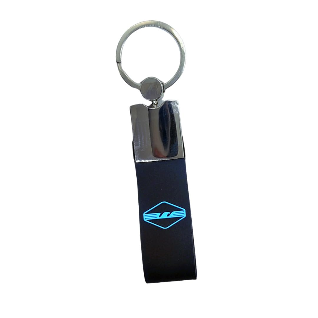 Shop and Solve Luxury Keyring Metal and Rubber Di Padre in Son and Eagle Stylized Embossed Lettering Gift Idea for Lazio Fans, Keyring, 6cm