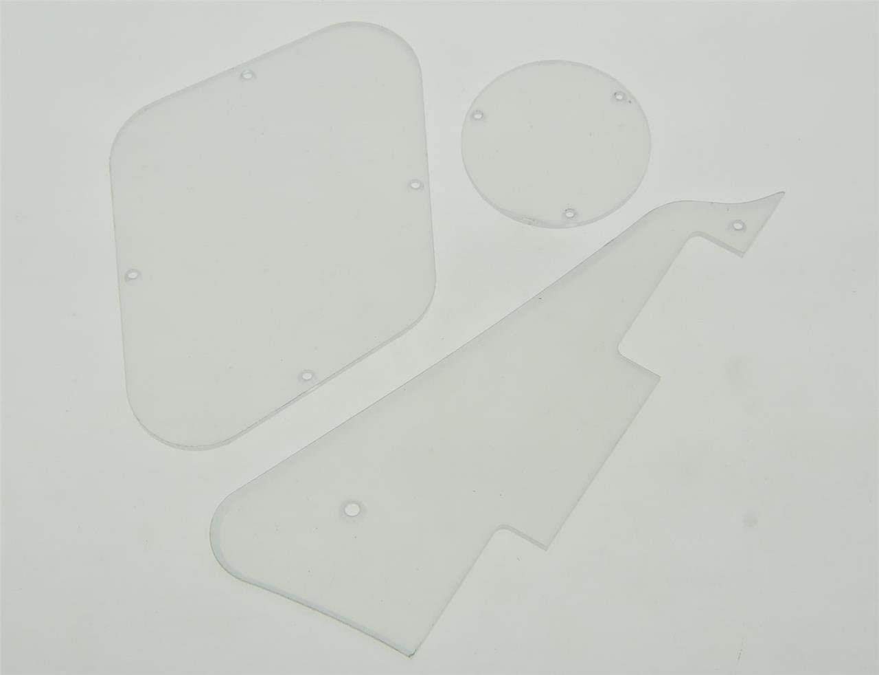 Dopro Clear LP Pickguard Transparent Back Plate Switch Cavity Covers for USA Les Paul - Image 2