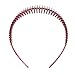 Produktbild dailymall Zickzack-Haarreif Stirnband Haarband Hairband Haarschmuck für Damen - rot