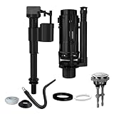 R&T Toilet Flusher Replacement Kit with Toilet Fill Valve & 2" Dual Flush Valve