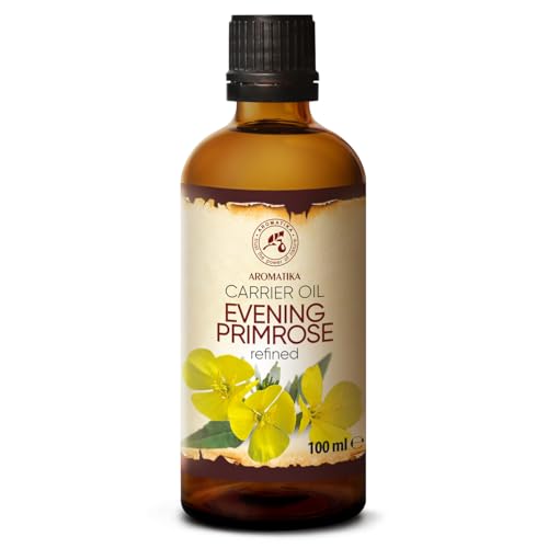 Aceite de Onagra 100ml - Oenothera Biennis - Evening Primrose Oil - Prensado en Frío y Refinado - Aceite Onagra Vespertina para Rostro - Cuerpo - Cabello - Piel