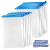 SOIMISS 12 piezas Bolsas de Compresión Manual para Viaje Organizadores de Equipaje Resistentes y Reutilizables Bolsas de Almacenamiento al Vacío para Ropa Toallas y Artículos de Viaje sin
