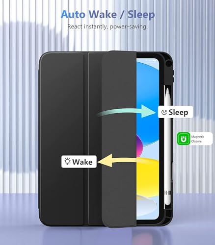 Image of ProElite Case Cover for Apple iPad (A16) 11th /10th Generation (2025 /2022), Smart Case for iPad 11th /10th Gen [Auto Sleep /Wake Cover] [Pencil Holder] [Soft Flexible Case] Recoil Series - Starry Night