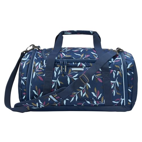 coocazoo Sporttasche „Boho Glam“, blau, Hauptfach, Nasswäschefach, Seitentasche, Reflektoren, 20 Liter, ab der 3. Klasse