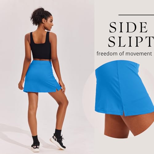 Image of Ekouaer 16 inch Golf Skorts for Woman with Inner Pockets Silicone Grippers Tennis Skirt Quick Dry Athletic Pickleball Skort