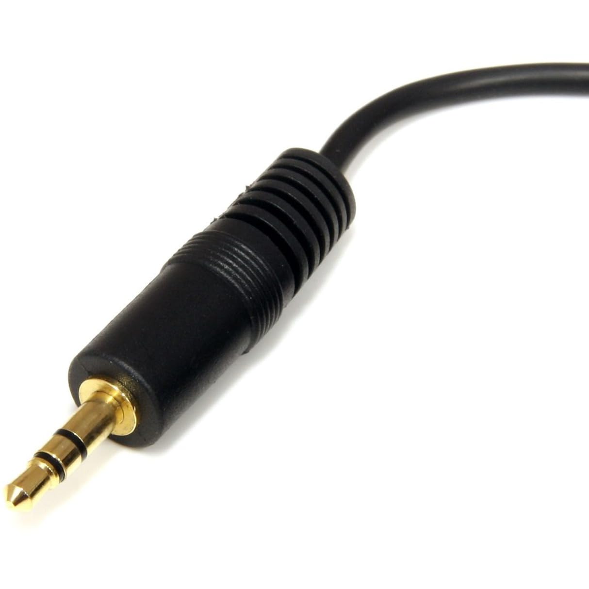 StarTech.com 6 ft. (1.8 m) 3.5mm Audio Cable - 3.5mm Audio Cable - Gold Plated Connectors - Male/Male - Aux Cable (MU6MM) Black