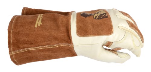 Forney 53410 Signature Men's Welding Gloves, Large, White/Brown #TOP4
