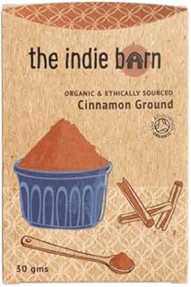 The Indie Barn Organic and Ethically Sourced True Ceylon Cinnamon Ground or Cinnamon Powder 30g