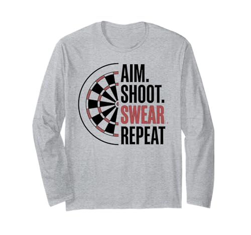 Aim Shoot Swear Repeat Funny Darts Dart Player ����T�V���c
