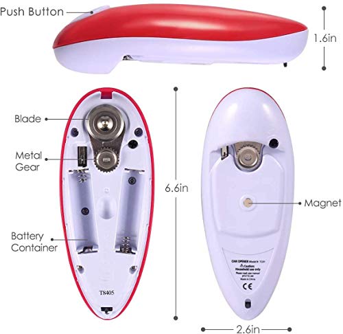 Electric Can Opener, Restaurant can Opener, Smooth Edge Automatic Electric Can Opener! Chef\'s Best Choice, Best Kitchen Gadget for Arthritis