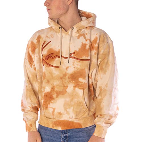 Karl Kani Signature Hoody Tie Dye Oversize White Größe: S Farbe: Brown