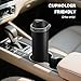 POWCAN 24 oz Insulated Water Bottle for Sports: Push-Button Spout & Quick-Flip Straw, Leakproof, Keep Cold 24Hrs, Fits Car Cupholder, Stainless Steel Bottle for Travel, Gym, School (Midnight Black)