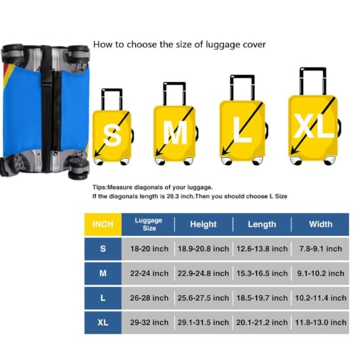 Housse de protection pour valise de taille L évitant les rayures