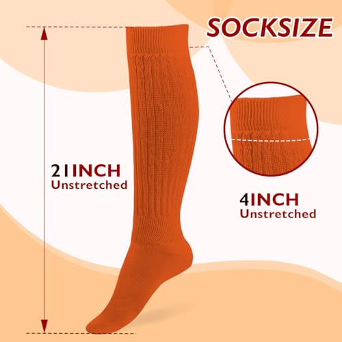 Image of Buauty Slouch Socks for Women, Soft Extra Long Chunky Scrunch Knee High Sock Winter Knit Slouchy Socks Leg Warmmers