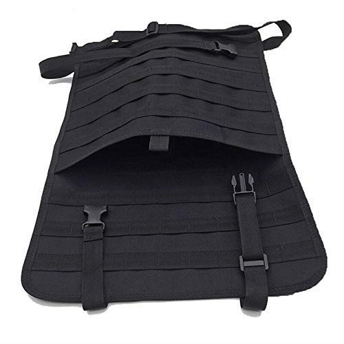 FIRECLUB Car Seat Back Organizer, Tactical MOLLE Vehicle Panel Car Seat Cover Protector Universal Fit (black-car-set)