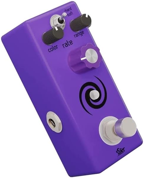 ISET Analog Galaxy Flanger Pedal for Electric Guitar Bass True Bypass - (Color: Purple)