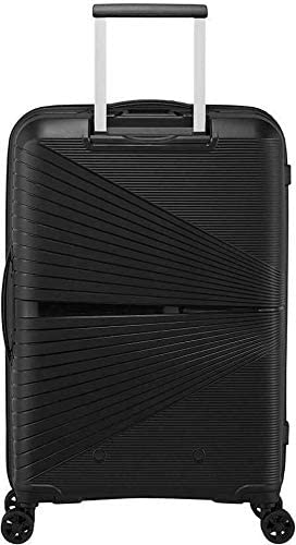 Image of American Tourister 8 Spinner Wheels Trolley Bag for Travel | AIRCONIC 55 Cms Polypropylene Hardsided Small Cabin Luggage Bag | Suitcase for Travel | Trolley Bag for Travelling, Black
