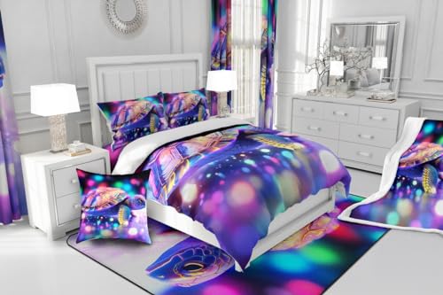 Housse de couette tortue 100% coton de qualité supérieure - 5