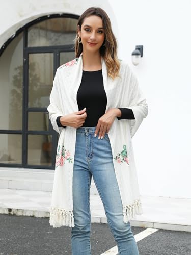 Virgen De Guadalupe Shawls For Women Rebozo Para Mujer Mexicanos Virgin Mary Catholic Rose3