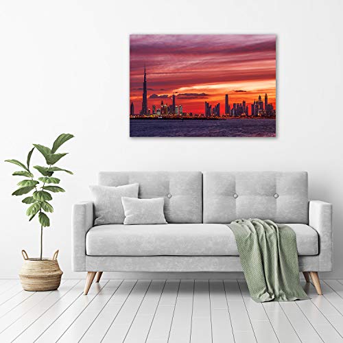 Tableau plexiglas coucher de soleil Dubai Tulup déco murale salon