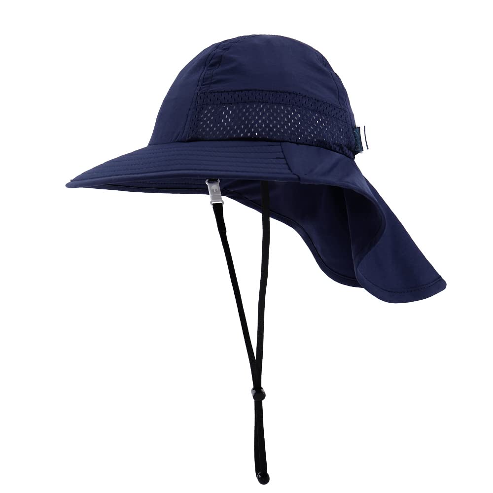 MASOCIO Sombrero de Sol Bebé Niños Verano Gorro de ala Ancha Proteccion Solar Ajustable para Exteriores Playa
